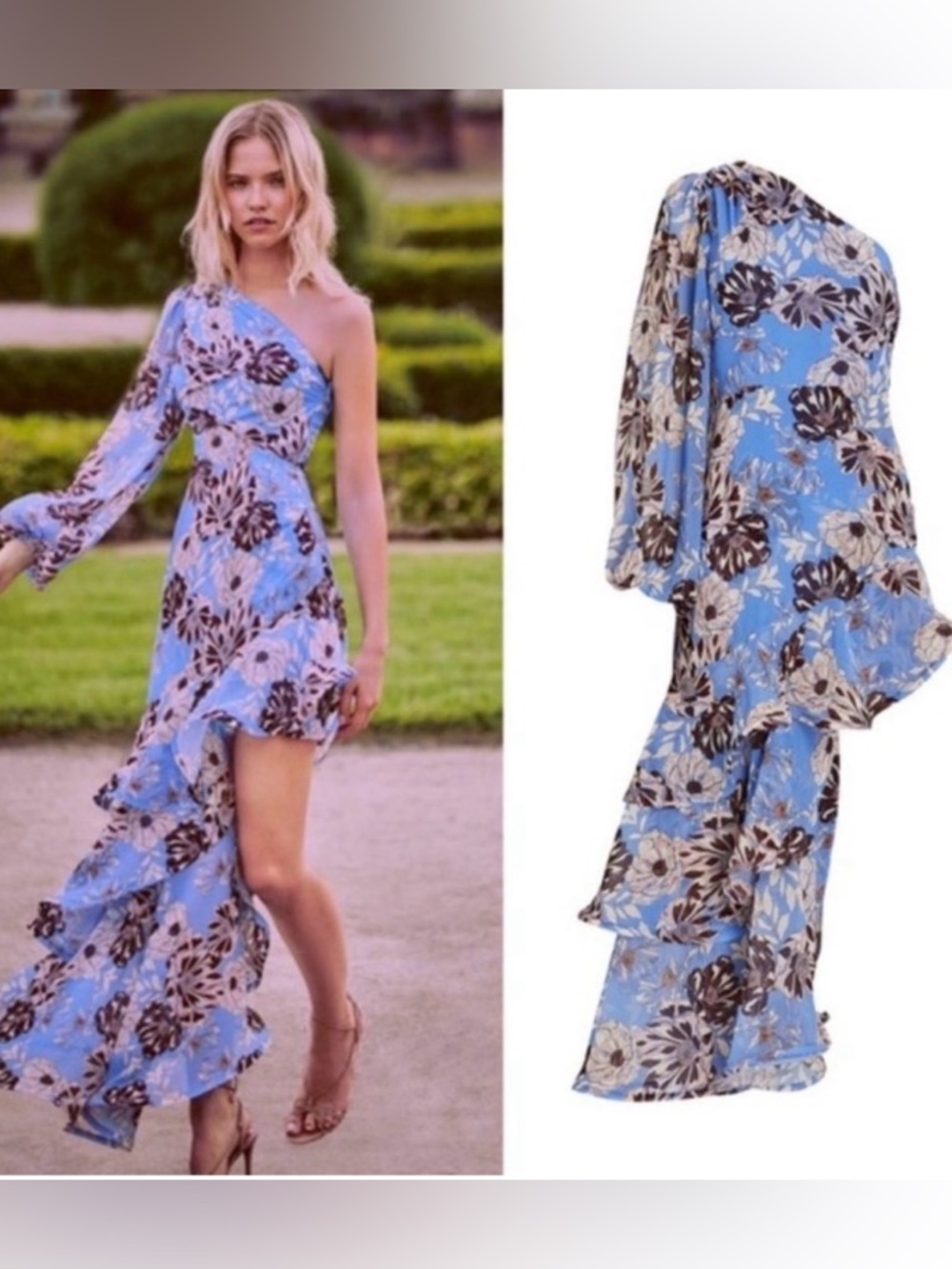 ALEXIS Abanna Dress Tiered Ruffle XS
